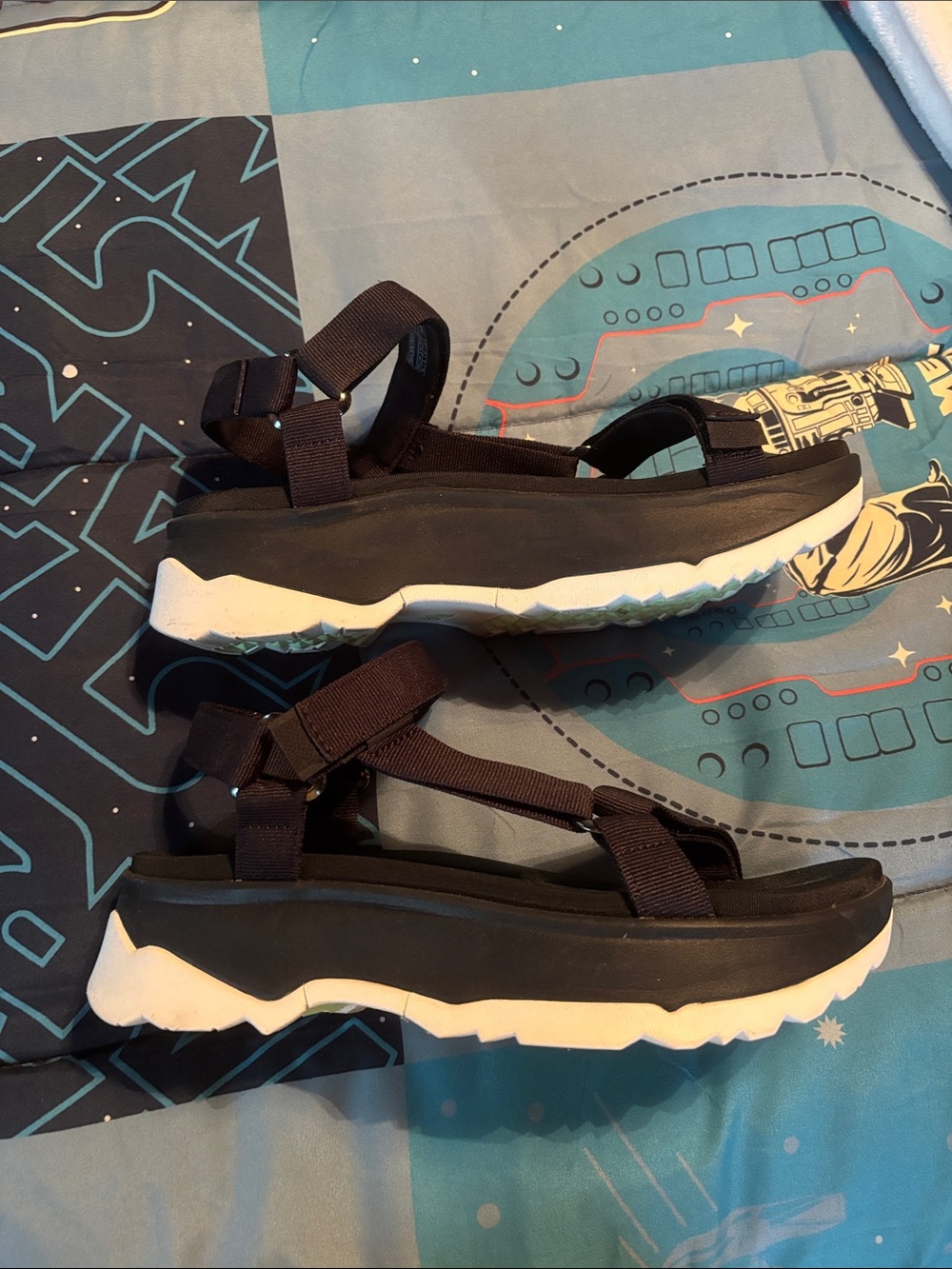 Teva platform sandals size 10